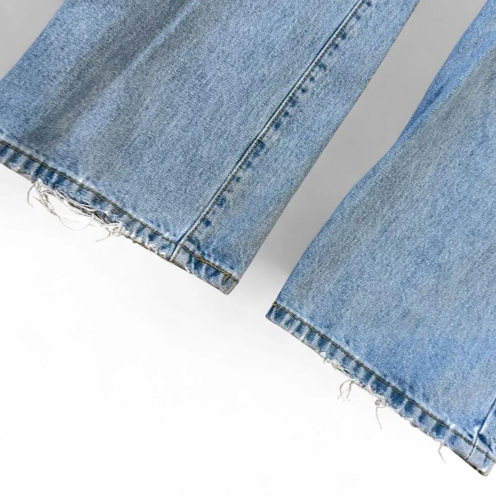 Vintage Levis 501 Light Wash Blue Jeans Men's 37x34 Classic Button Fly Denim Y2K
